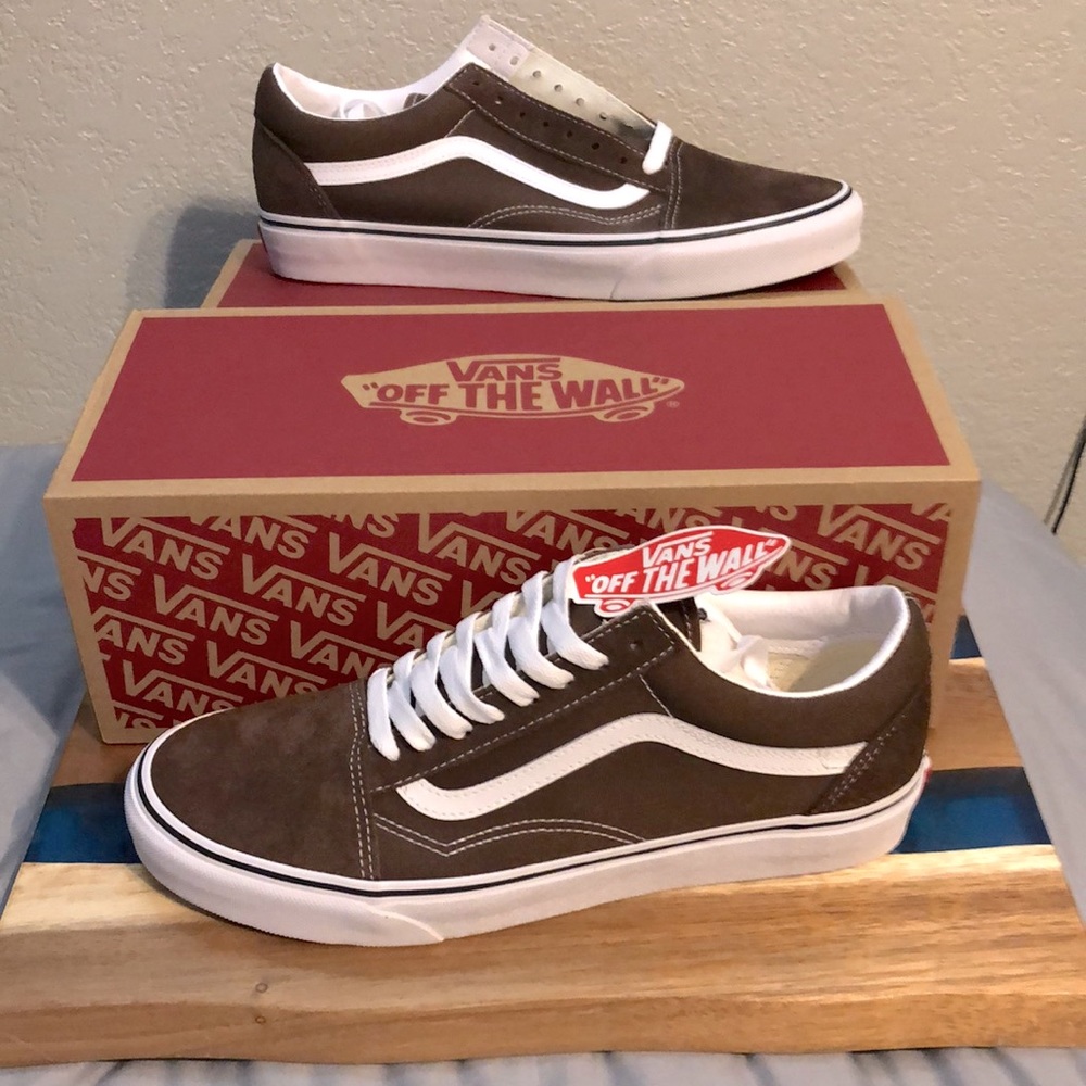 Brown Vans (Rain Drum/True White)